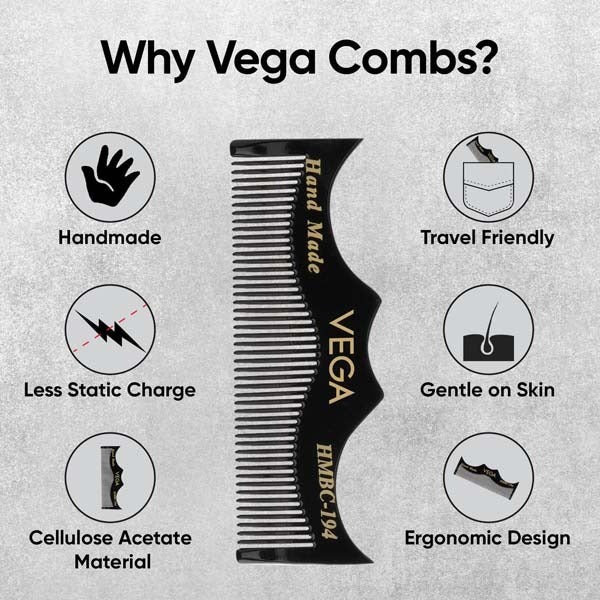 Vega Moustache Comb - HMBC-194