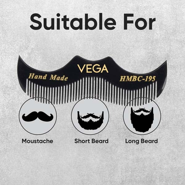 Vega Moustache Comb - HMBC-195