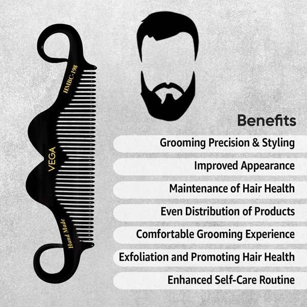 Vega Moustache Comb - HMBC-198
