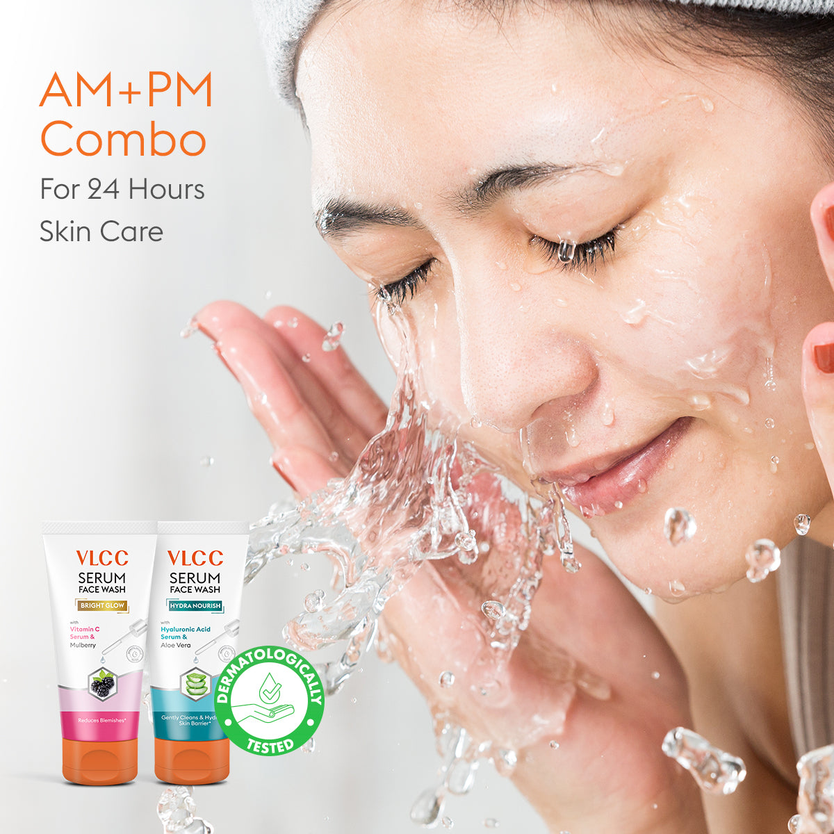 VLCC Vitamin C and Mulberry Serum Face Wash for AM and Aloe Vera Serum Face Wash for PM - Image 5 - Buy from Indicrest