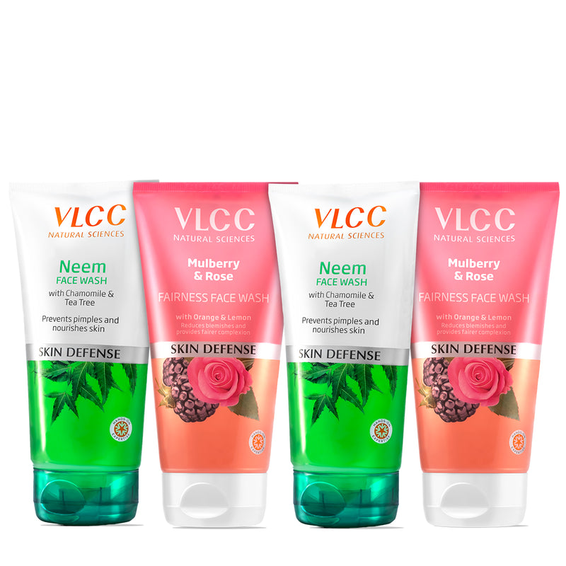 VLCC Neem with Chamomile Tea Tree and Mulberry Rose Face Wash - Buy from Indicrest