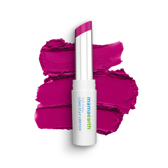 Mamaearth Soft Matte Long Stay Lipstick, Mulberry Pink, 3.5g - Buy from Indicrest