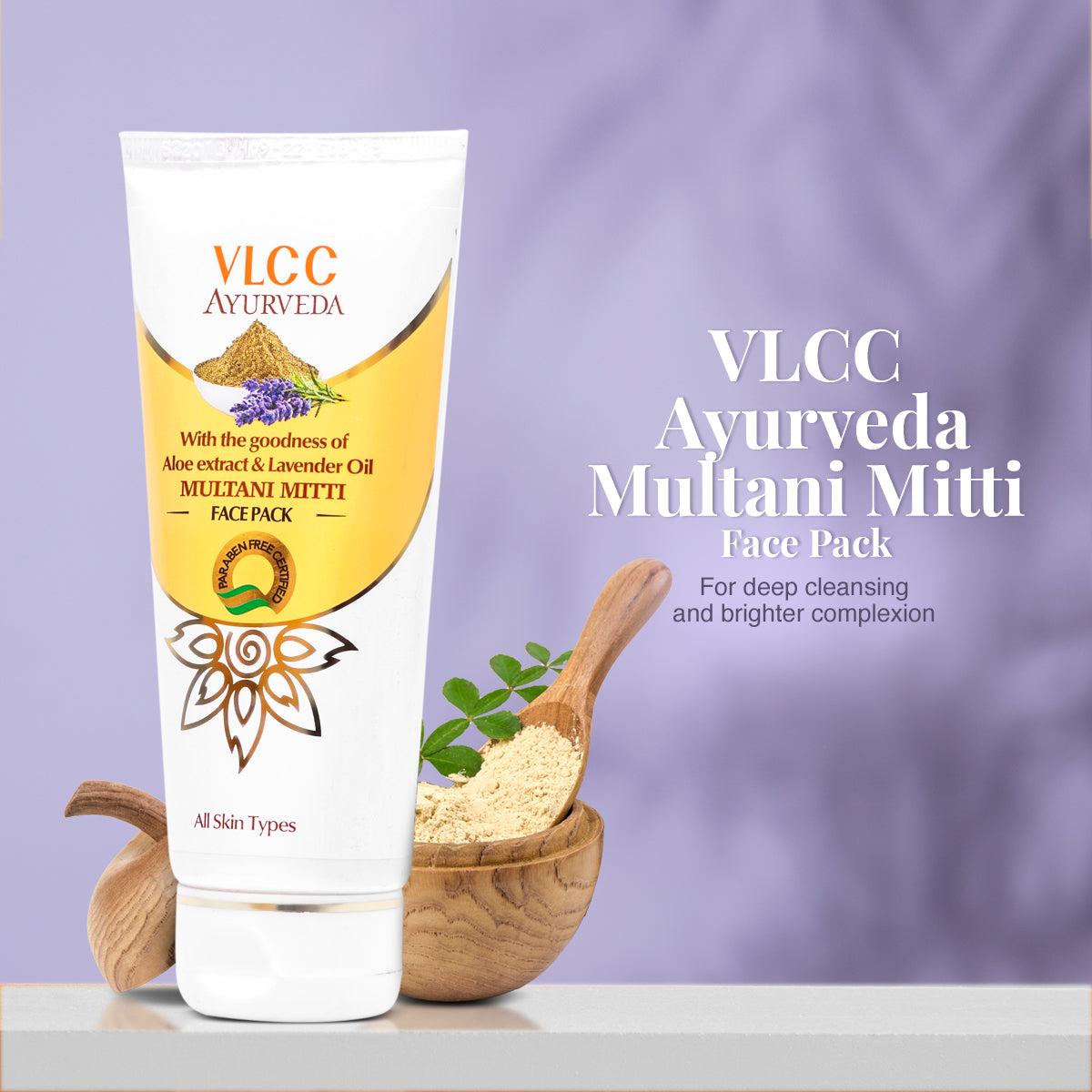 VLCC Ayurveda Multani Mitti Face Pack - 100 g - Image 2 - Buy from Indicrest