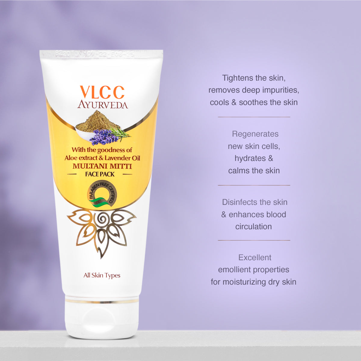 VLCC Ayurveda Multani Mitti Face Pack - 100 g - Image 4 - Buy from Indicrest