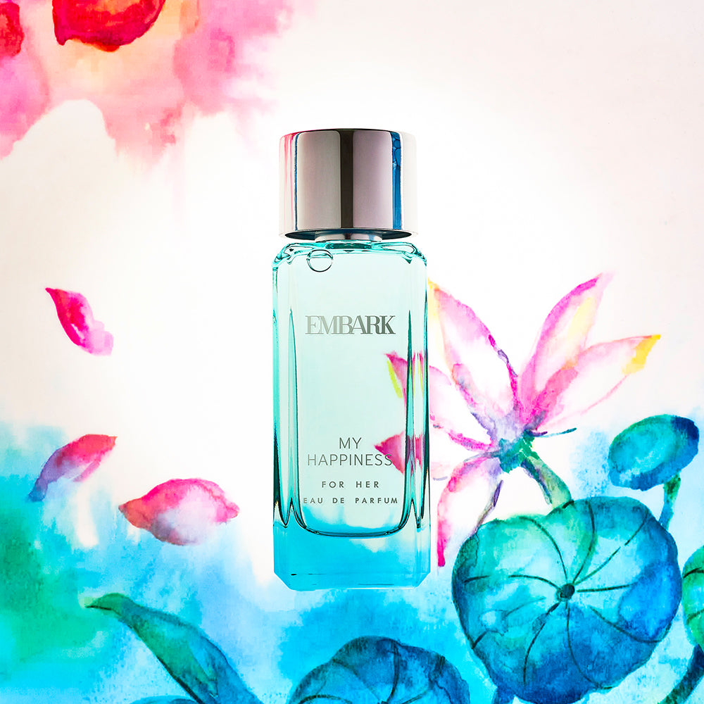 Embark Perfumes My Happiness For Her - Eau De Parfum (EDP) CITRUS - MARINE - FLORAL, 100 ml