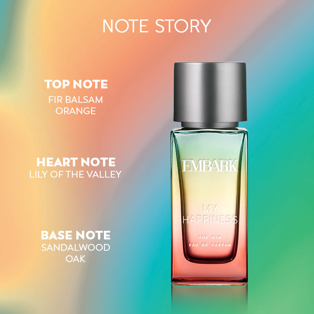 Embark Perfumes My Happiness For Him - Eau De Parfum (EDP) AROMATIC - WOODY, 100 ml