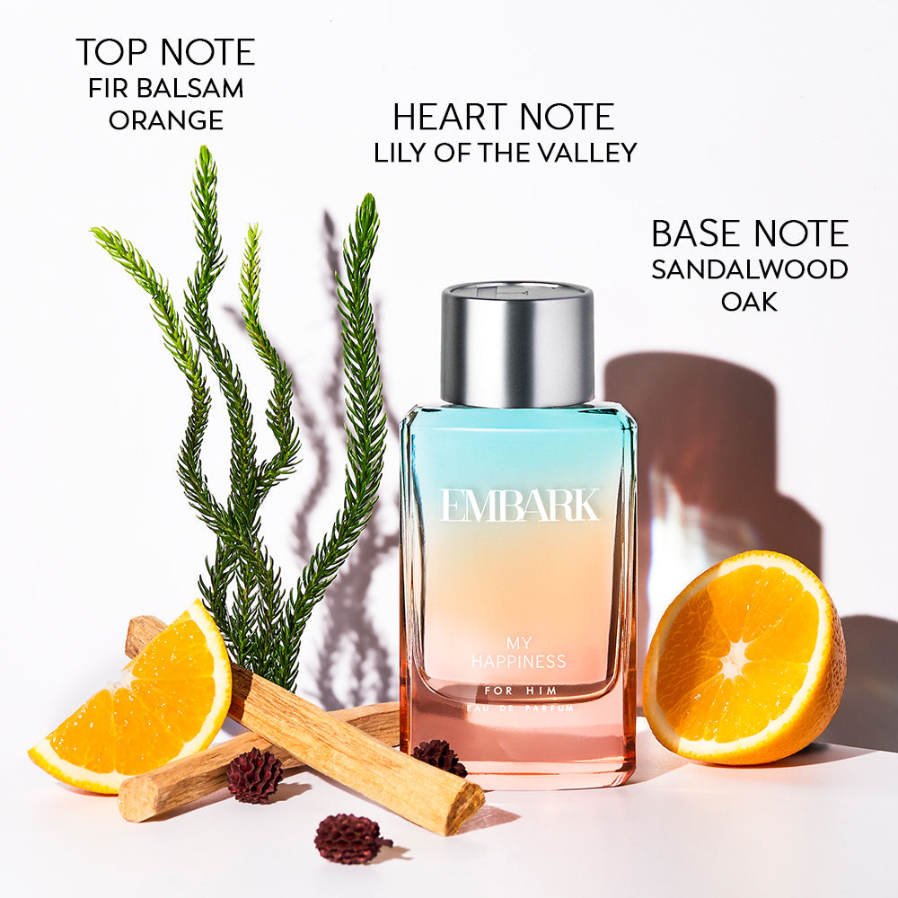Embark Perfumes My Happiness For Him - Eau De Parfum (EDP) AROMATIC - WOODY, 100 ml