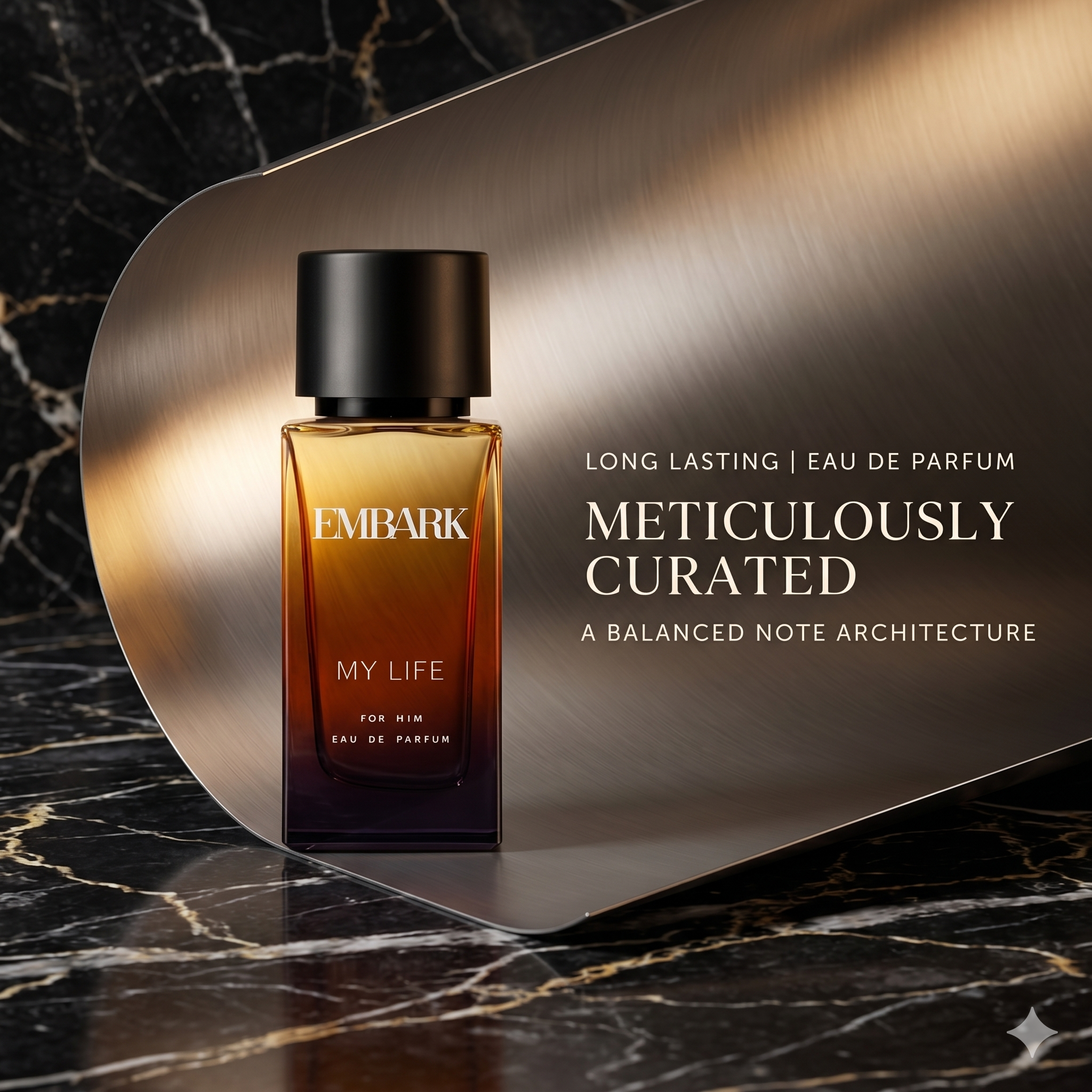 Embark Perfumes My Life For Him - Eau De Parfum (EDP) CITRUS - AMBERY, 30 ml