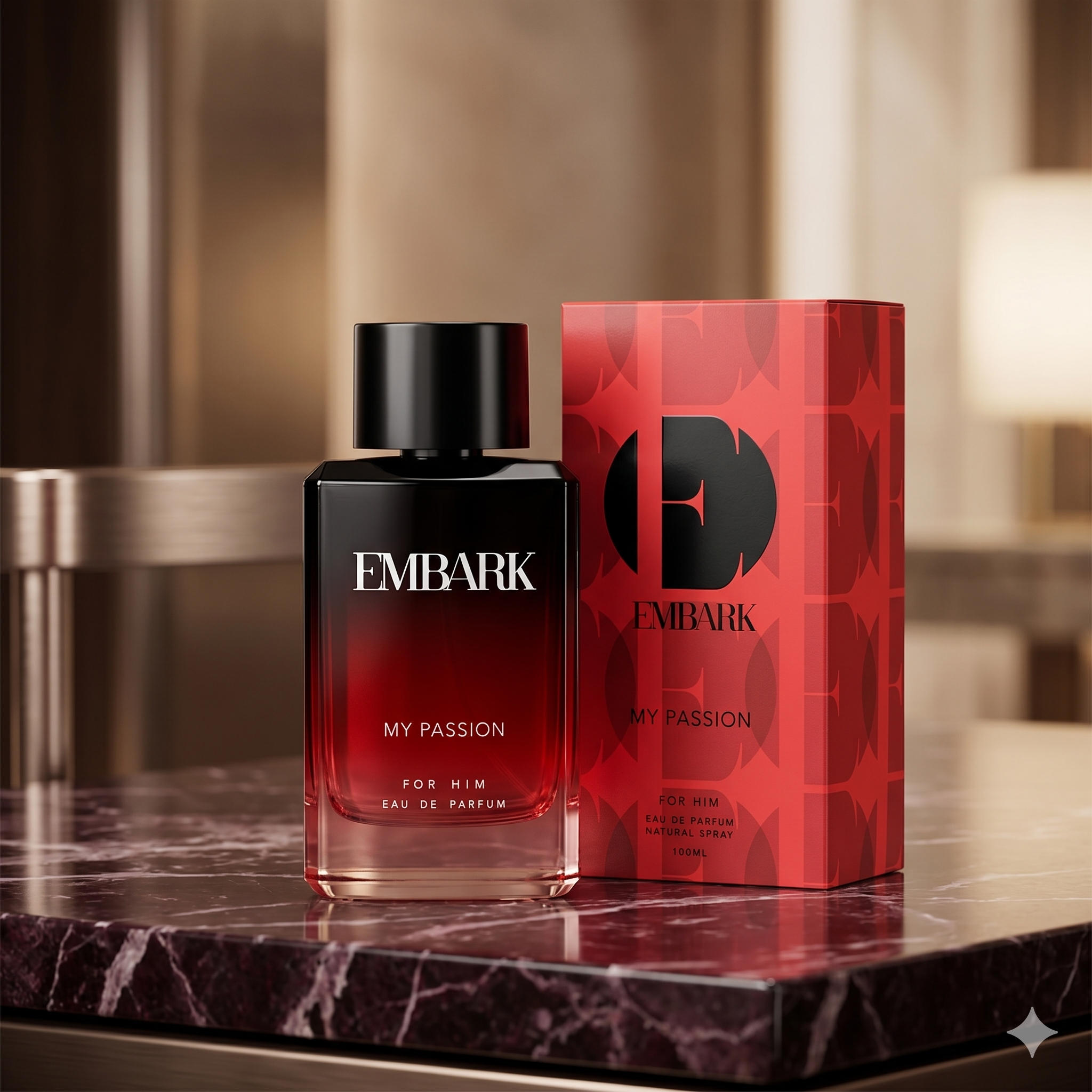 Embark Perfumes My Passion For Him - Eau De Parfum (EDP) FOUGERE - CITRUS - WOODY, 100 ml