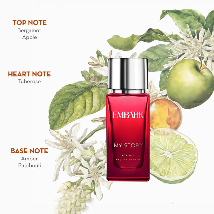 Embark Perfumes My Story For Her - Eau De Parfum (EDP) ORIENTAL - FLORAL, 100 ml