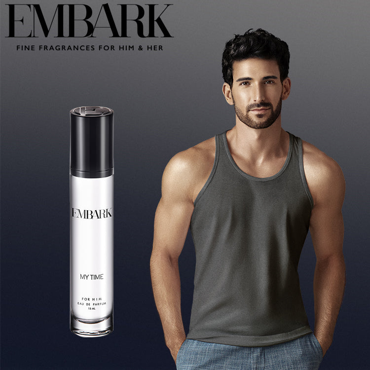 Embark Perfumes My Time For Him - Eau De Parfum (EDP) AROMATIC - CHYPRE - AMBERY, 100 ml