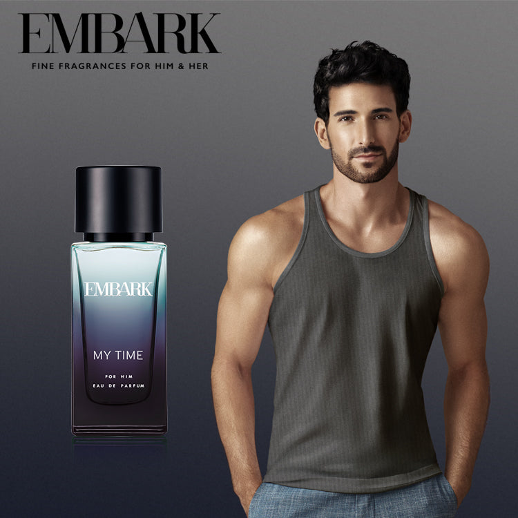 Embark Perfumes My Time For Him - Eau De Parfum (EDP) AROMATIC - CHYPRE - AMBERY, 100 ml