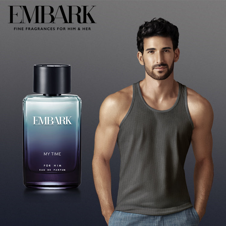 Embark Perfumes My Time For Him - Eau De Parfum (EDP) AROMATIC - CHYPRE - AMBERY, 100 ml