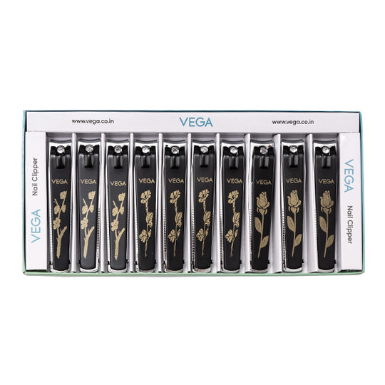 Vega Nail Clipper Box (Large) Black (Pack of 10) - LNCB-03 Buy at Indicrest