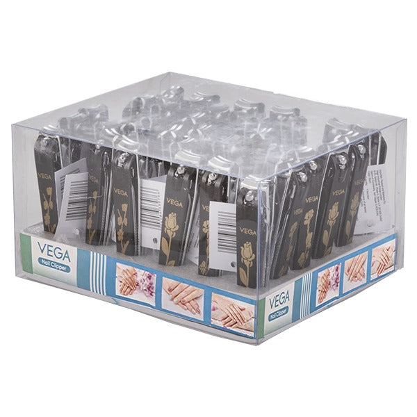 Vega Nail Clipper Box (Large) Black - LNCB-03N
