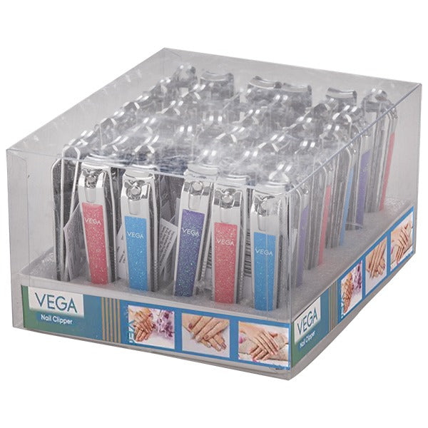 Vega Nail Clipper Box (Large) Glitter - LNCB-02N