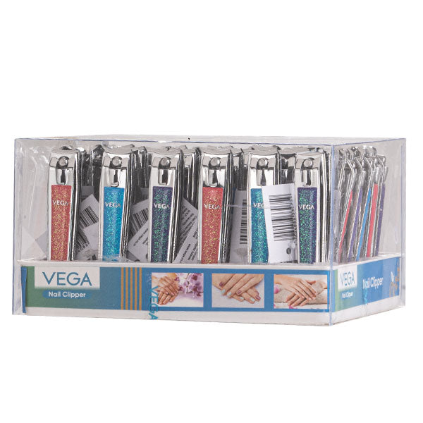 Vega Nail Clipper Box (Large) Glitter - LNCB-02N