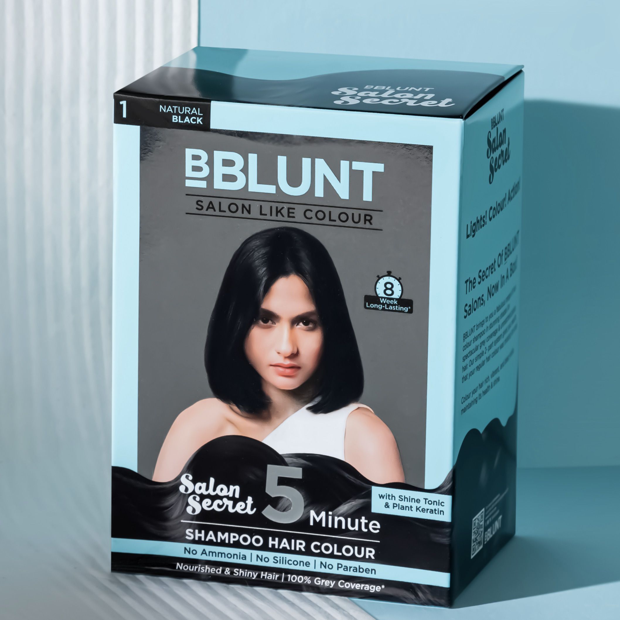 Bblunt Chocolate Dark Brown 5 Minute Shampoo Hair Colour, 20ml X 5, Natural Black - Image 9 - Buy from Indicrest