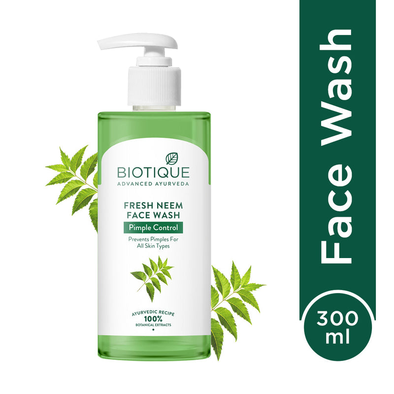Biotique Fresh Neem Pimple Control Face Wash, 300ml Buy from Indicrest