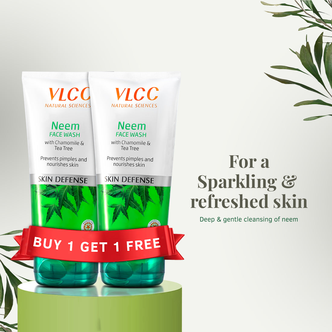 VLCC Neem Face Wash and Almond Honey Skin Brightening Body Lotion - Image 3 - Buy from Indicrest