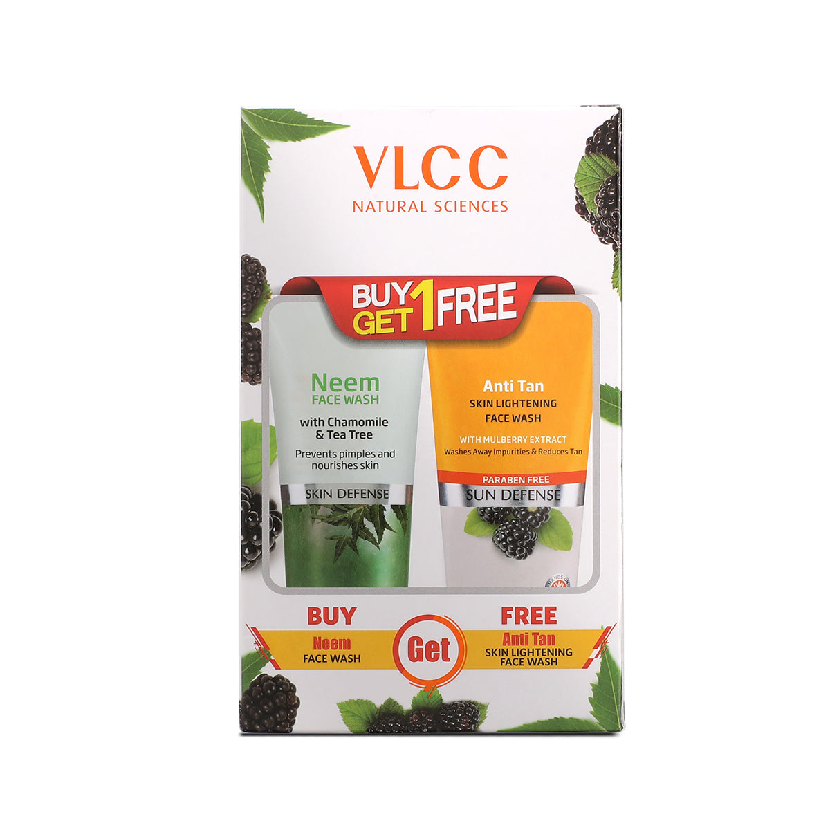 VLCC Neem Face Wash and Anti Tan Face Wash - with Buy One Get One - 300 ml - Image 3 - Buy from Indicrest