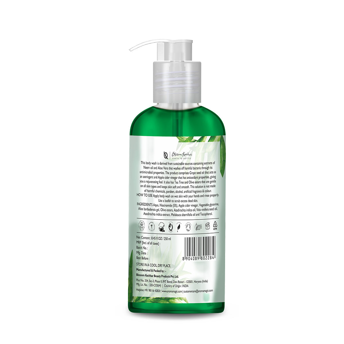 Aroma Magic Neem & Tea Tree Body Wash Powered by Niacinamide, 250ml - Image 4 - Buy from Indicrest
