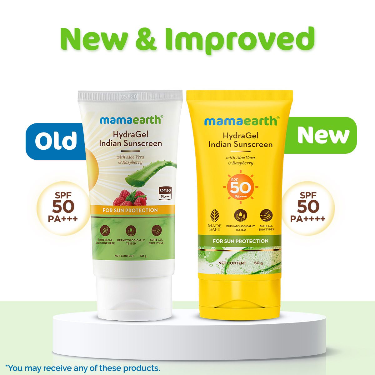 Mamaearth HydraGel Indian Sunscreen with Aloe Vera & Raspberry for Sun Protection, 50g, Pack of 2 - Image 5 - Buy from Indicrest