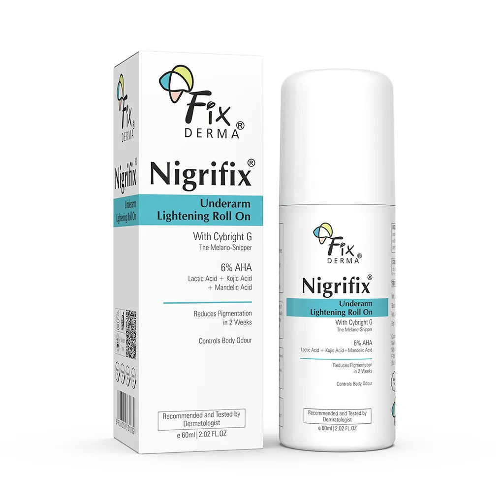 Fixderma Nigrifix Underarm Lightening Roll On | 6% AHA to Reduce Underarm Pigmentation in 2 Weeks, 60ml - Image 10 - Buy from Indicrest