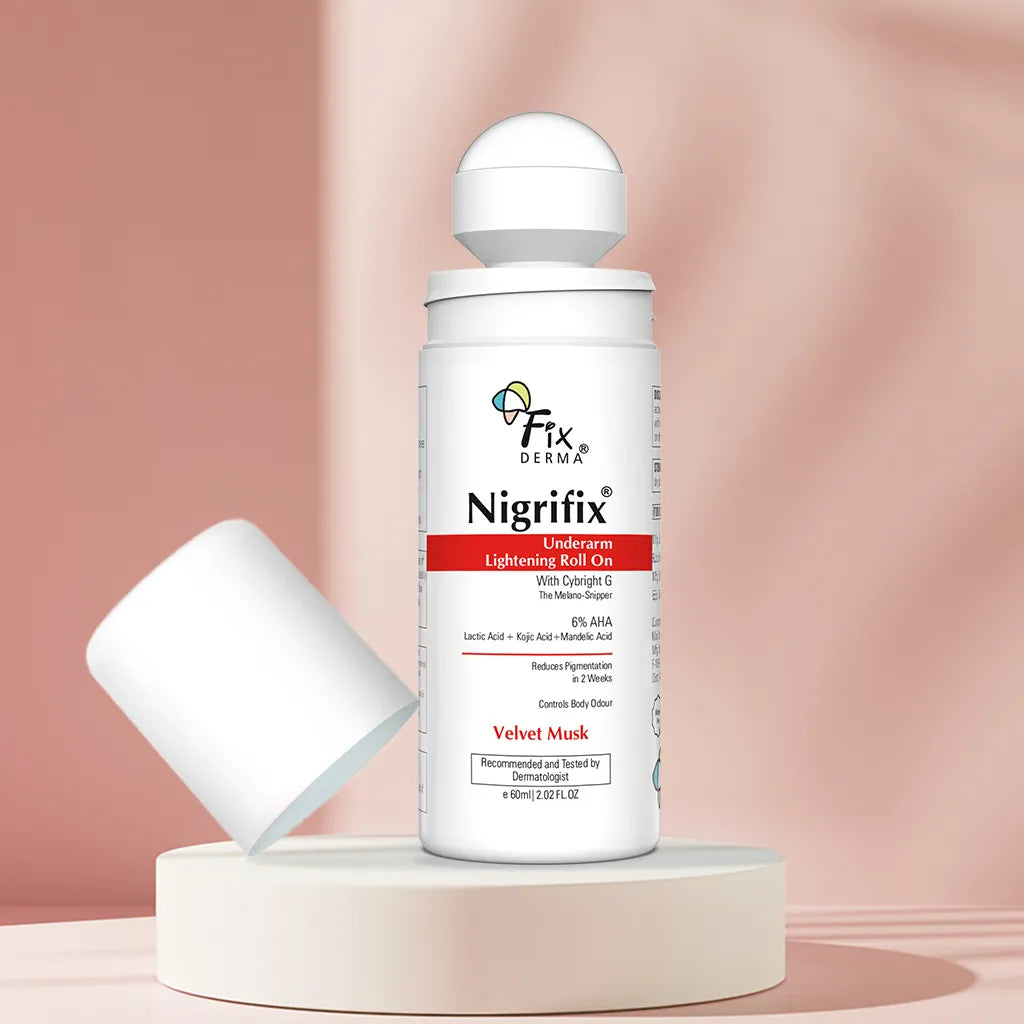 Fixderma Nigrifix Underarm Lightening Roll On | 6% AHA to Reduce Underarm Pigmentation in 2 Weeks, 60ml - Image 14 - Buy from Indicrest
