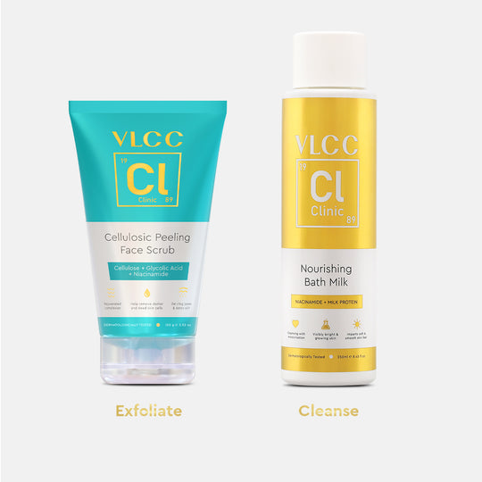 VLCC No More Tan Combo with Peeling Scrub and Bath Milk - Buy from Indicrest