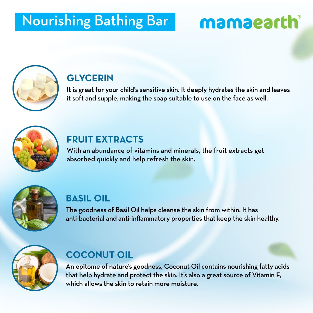 Mamaearth Nourishing Bathing Bar Soap For Kids, (, Pack of 5, 75g Each) - Image 4 - Buy from Indicrest