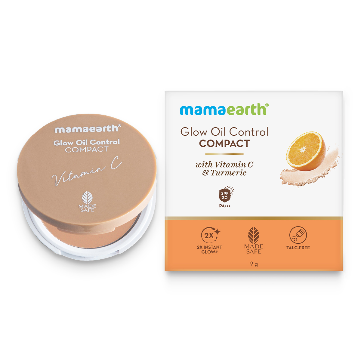 Mamaearth Glow Oil Control Compact With SPF 30, 9g | Nude Glow - Image 7 - Buy from Indicrest