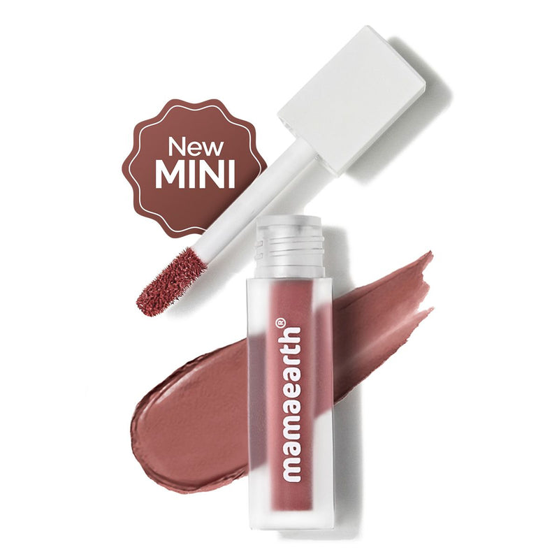 Mamaearth Feather Light Liquid Matte Lipstick, 1.2ml, Nude Punch - Buy from Indicrest