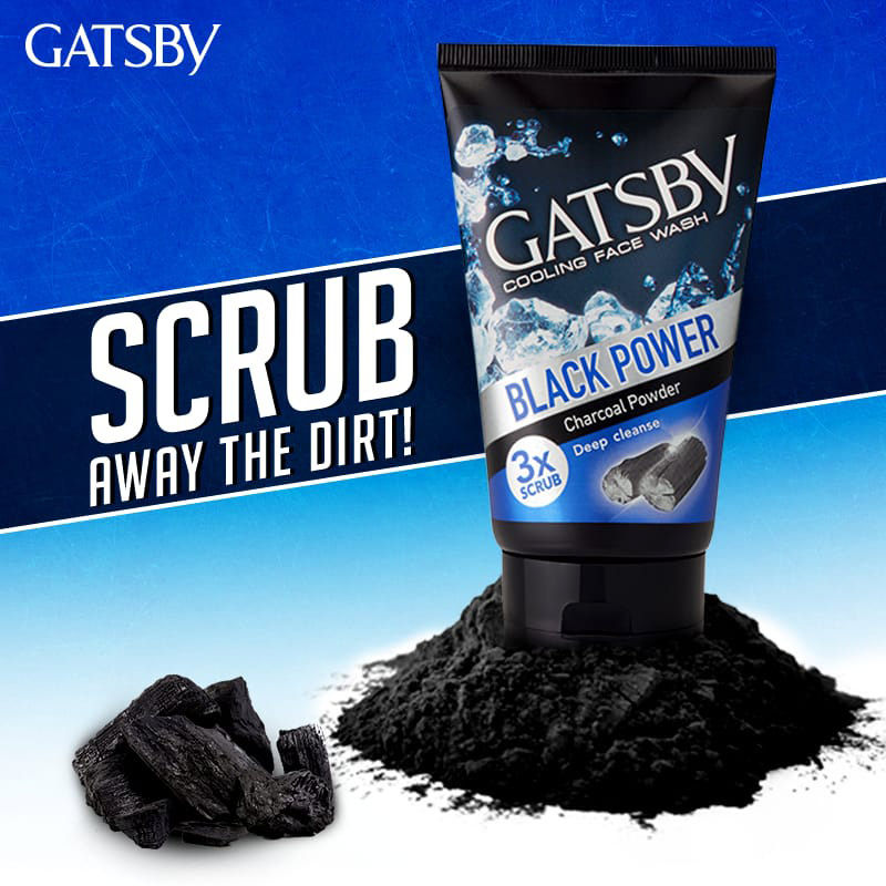 Gatsby Black Power Charcoal Powder Deep Cleanse Cooling Face Wash, 50g Buy at Indicrest Image 3