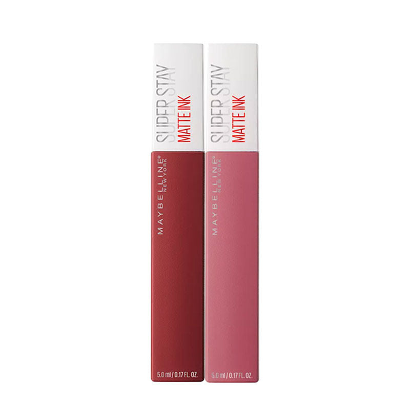 Maybelline New York Super Stay Matte Ink Liquid Lipstick - 15 Lover + 50 Voyager Buy at Indicrest