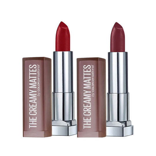 Maybelline New York Color Sensatiol Creamy Matte Lipstick - Divine Wine + Burgundy Blush Buy at Indicrest