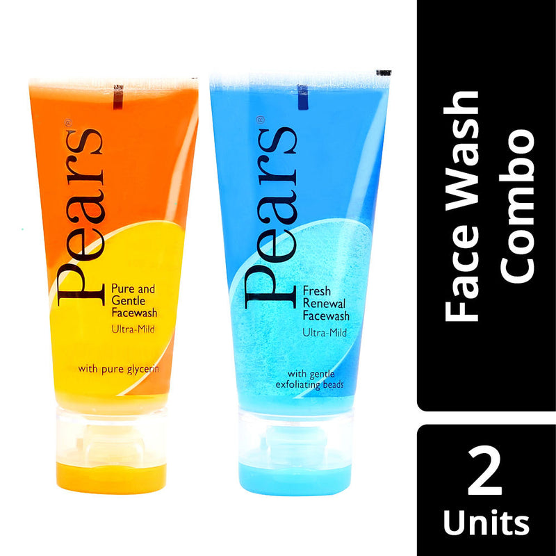 Pears Pure & Gentle Ultra Mild Facewash + Ultra Mild Fresh Renewal Facewash Buy at Indicrest