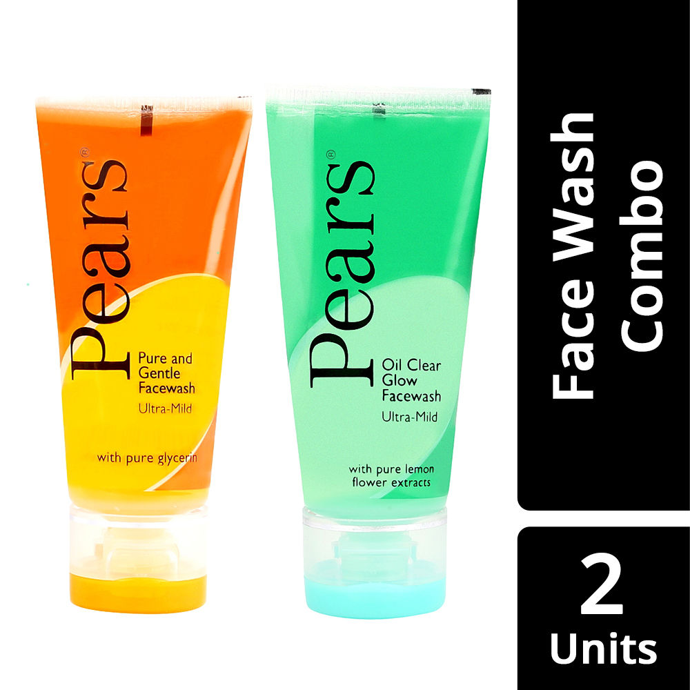 Pears Pure & Gentle Ultra Mild Facewash + Ultra Mild Facewash - Oil Clear Glow Buy at Indicrest