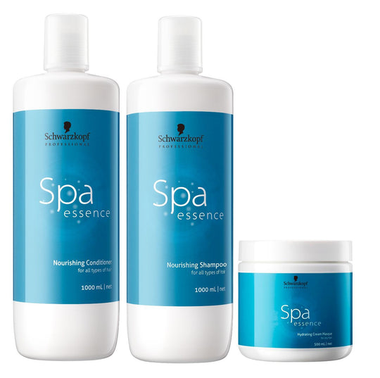 Schwarzkopf Professional Bonacure Scalp Genesis Spa Essence Nourishing Shampoo, 1000ml + Conditioner, 1000ml  with Hydrating Cream Masque, 500ml Combo Buy at Indicrest