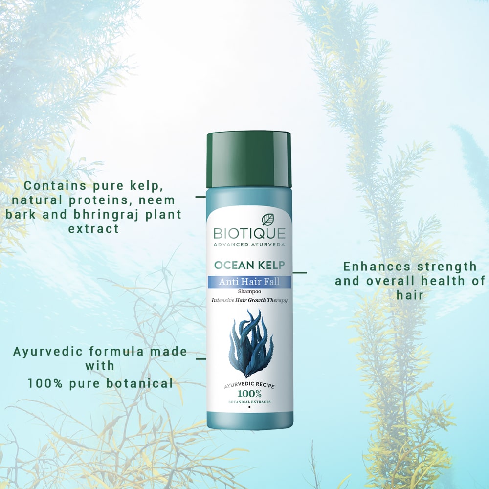 Biotique Ocean Kelp Anti Hair Fall Shampoo, 650ml - Image 3 - Buy from Indicrest