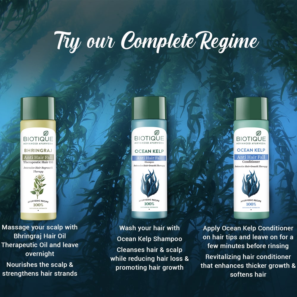 Biotique Ocean Kelp Anti Hair Fall Shampoo, 650ml - Image 8 - Buy from Indicrest
