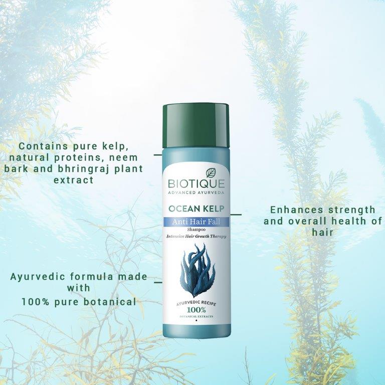 Biotique Ocean Kelp Anti Hair Fall Shampoo, 800ml - Image 2 - Buy from Indicrest