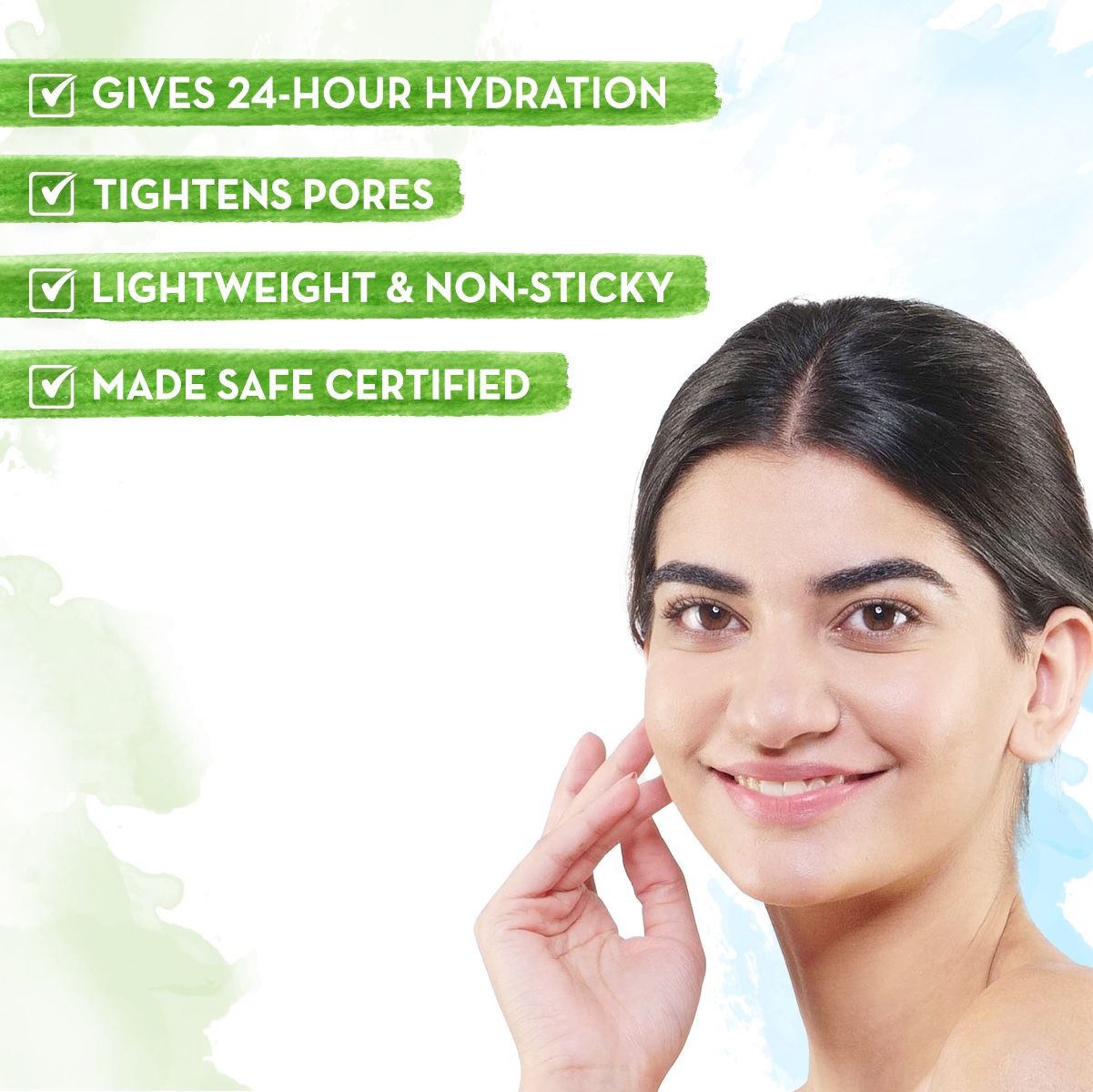 Mamaearth Green Tea Oil-Free Face Moisturizer with Green Tea & Collagen For Open Pores, 80g - Image 3 - Buy from Indicrest