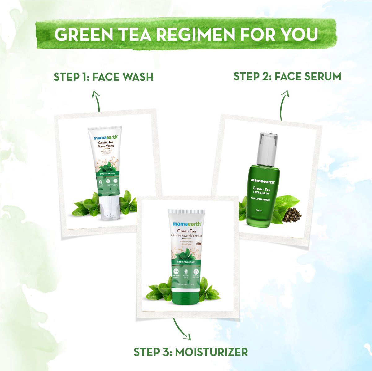 Mamaearth Green Tea Oil-Free Face Moisturizer with Green Tea & Collagen For Open Pores, 80g - Image 6 - Buy from Indicrest