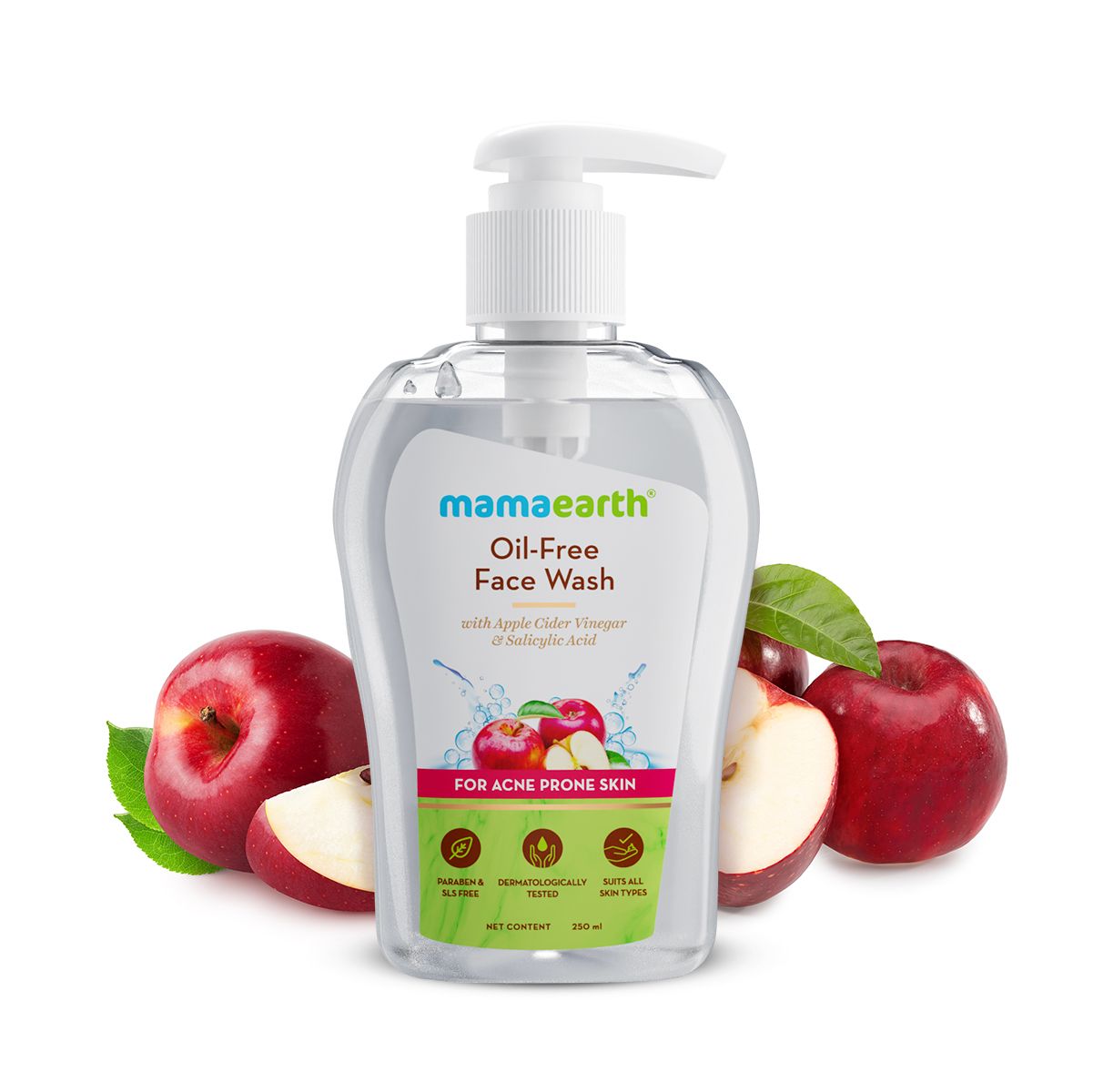 Mamaearth Oil-Free Face Wash with Apple Cider Vinegar & Salicylic Acid for Acne-Prone Skin 250 ml - Buy from Indicrest