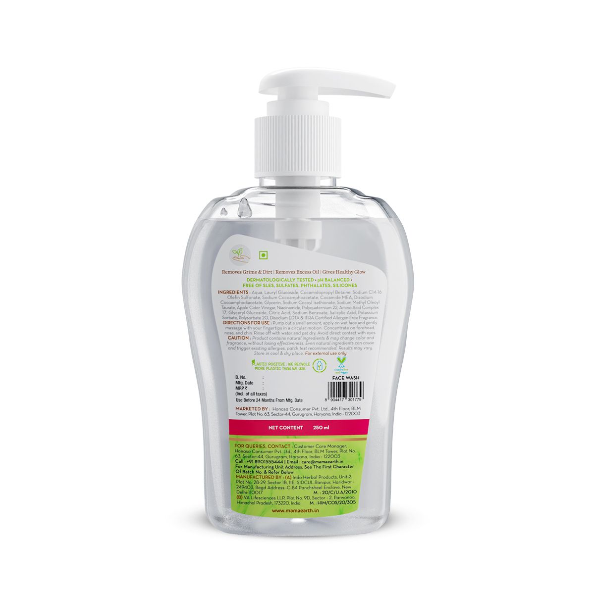 Mamaearth Oil-Free Face Wash with Apple Cider Vinegar & Salicylic Acid for Acne-Prone Skin 250 ml - Image 7 - Buy from Indicrest