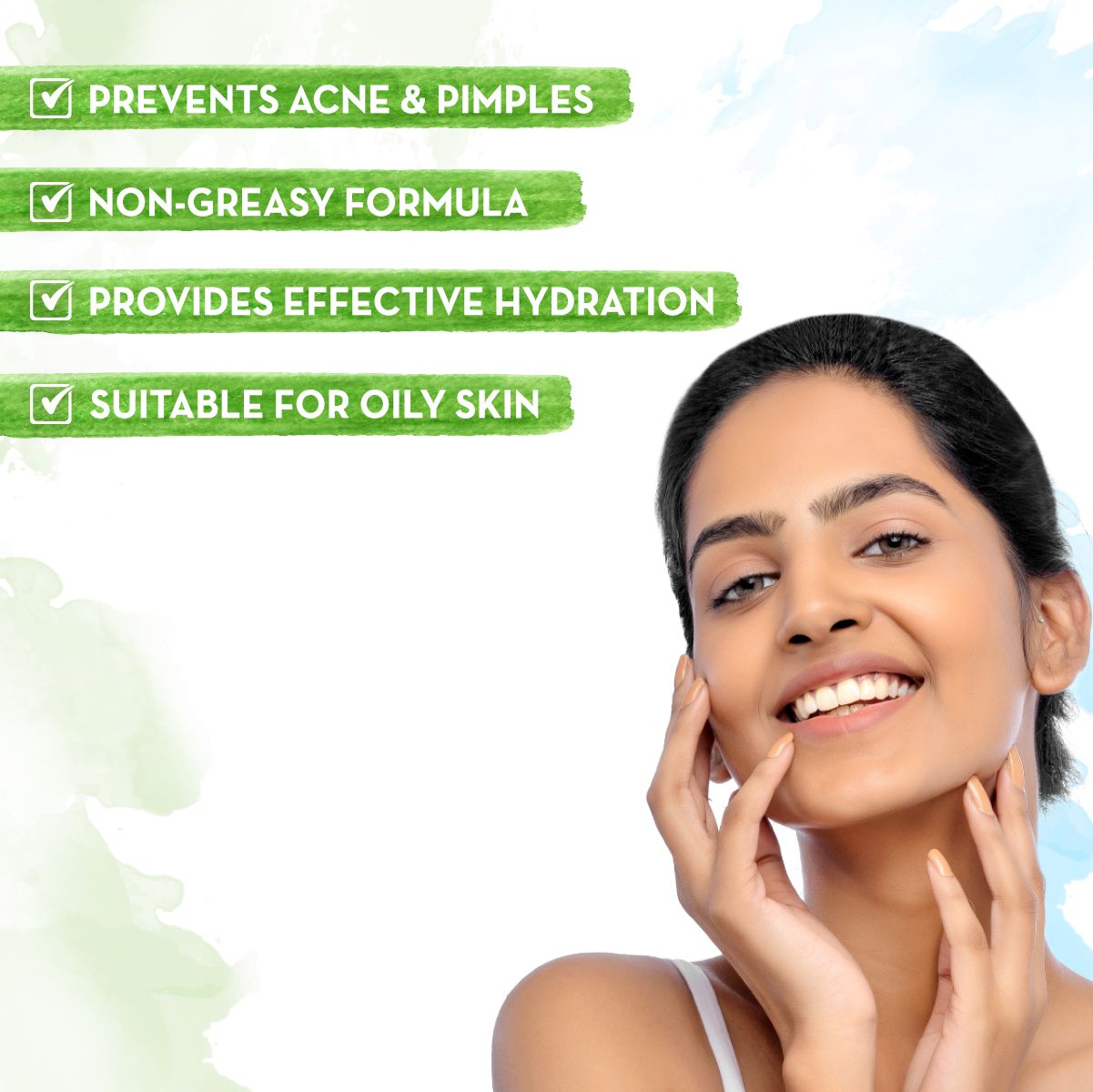Mamaearth Oil-Free Face Moisturizer for Acne-Prone Skin, 80ml - Image 3 - Buy from Indicrest