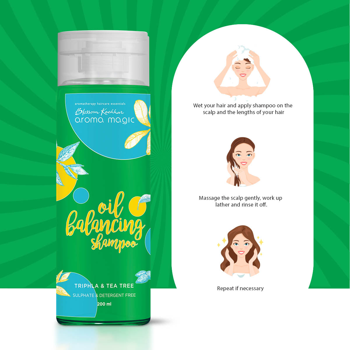 Aroma Magic Oil Balancing Shampoo, 200ml - Image 3 - Buy from Indicrest