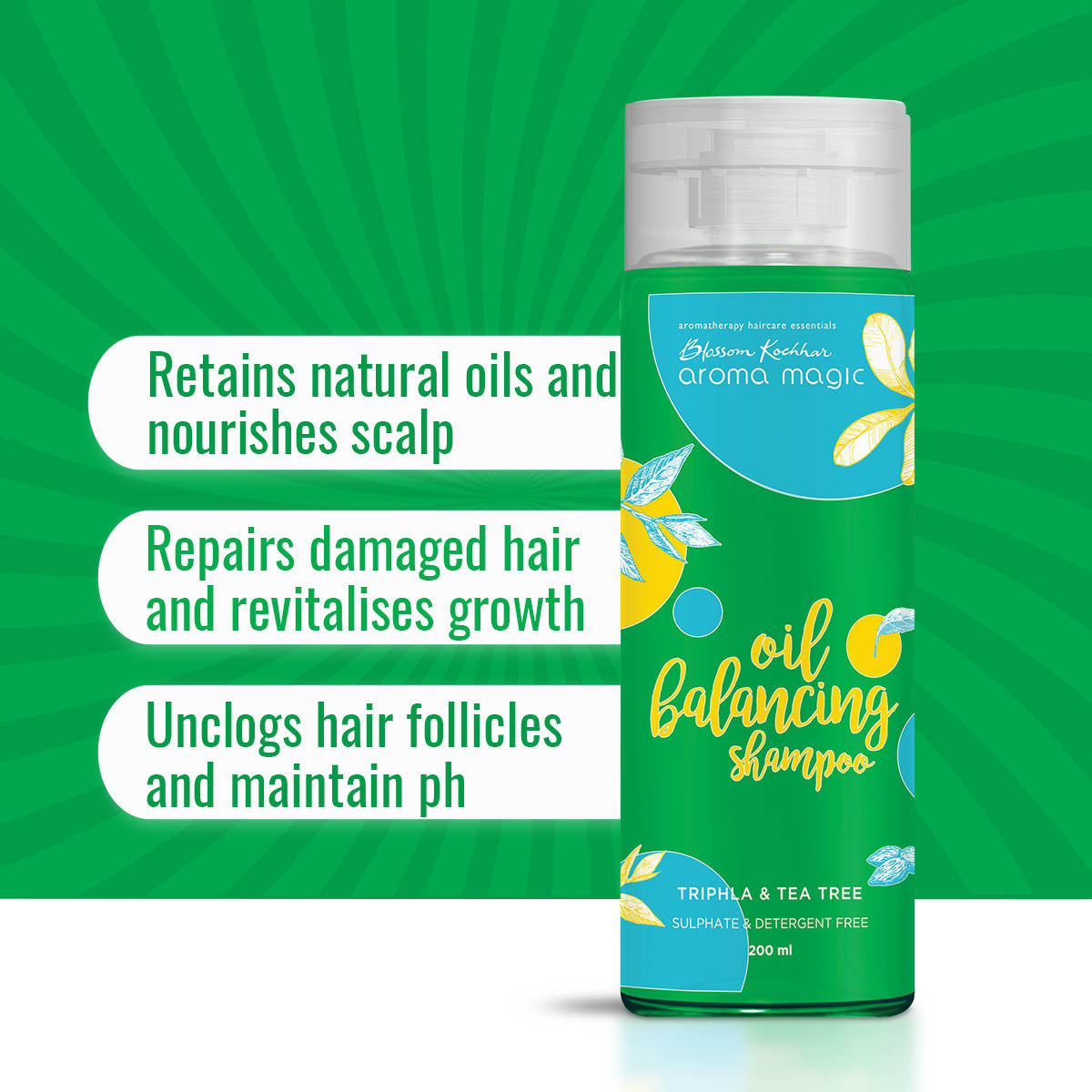 Aroma Magic Oil Balancing Shampoo, 200ml - Image 2 - Buy from Indicrest