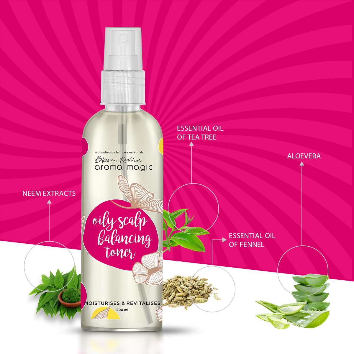 Aroma Magic Oily Scalp Balancing Toner, 200ml - Image 4 - Buy from Indicrest
